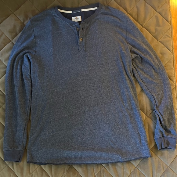 Marine Layer Other - Marine Layer Men’s Shirt Navy Henley Double Knit, size XL - COZY and CLASSIC!